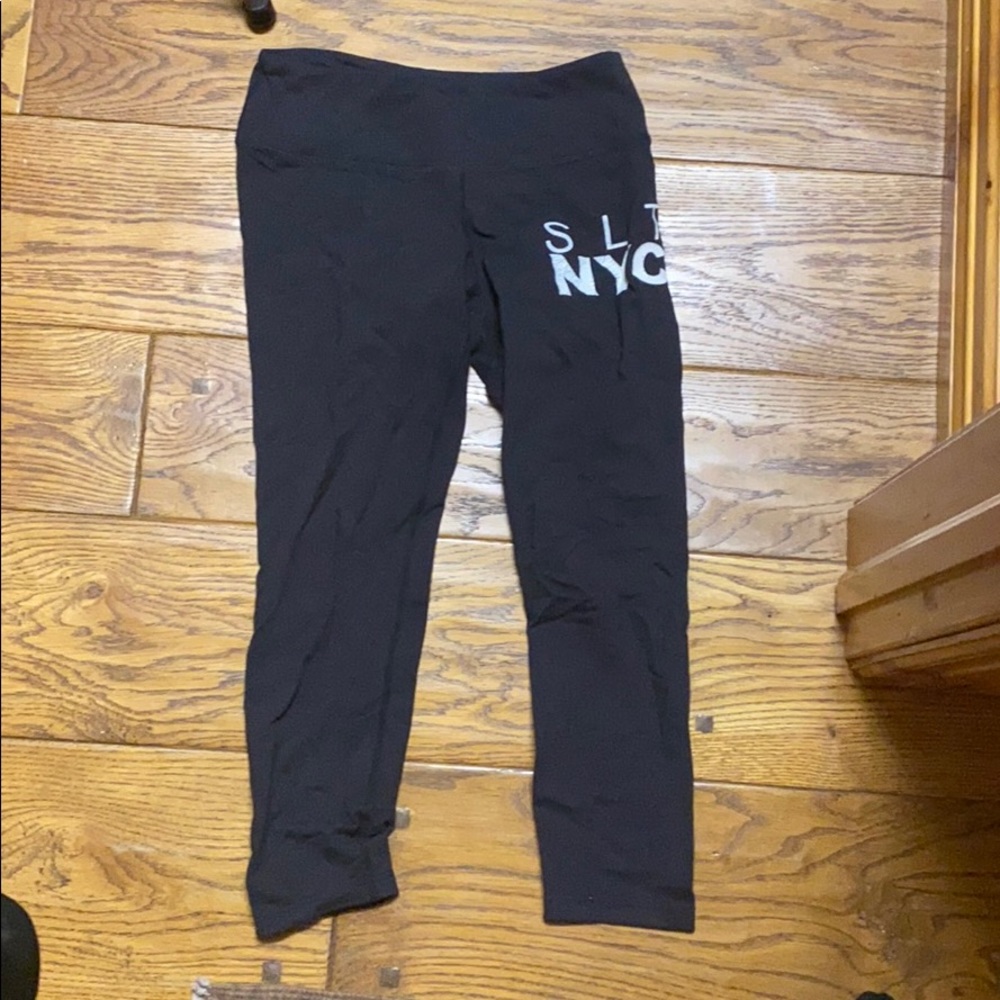 SLT NYC branded black leggings